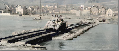 von der Eifel über de Mosel in den Hunsrück am 15.3.1945